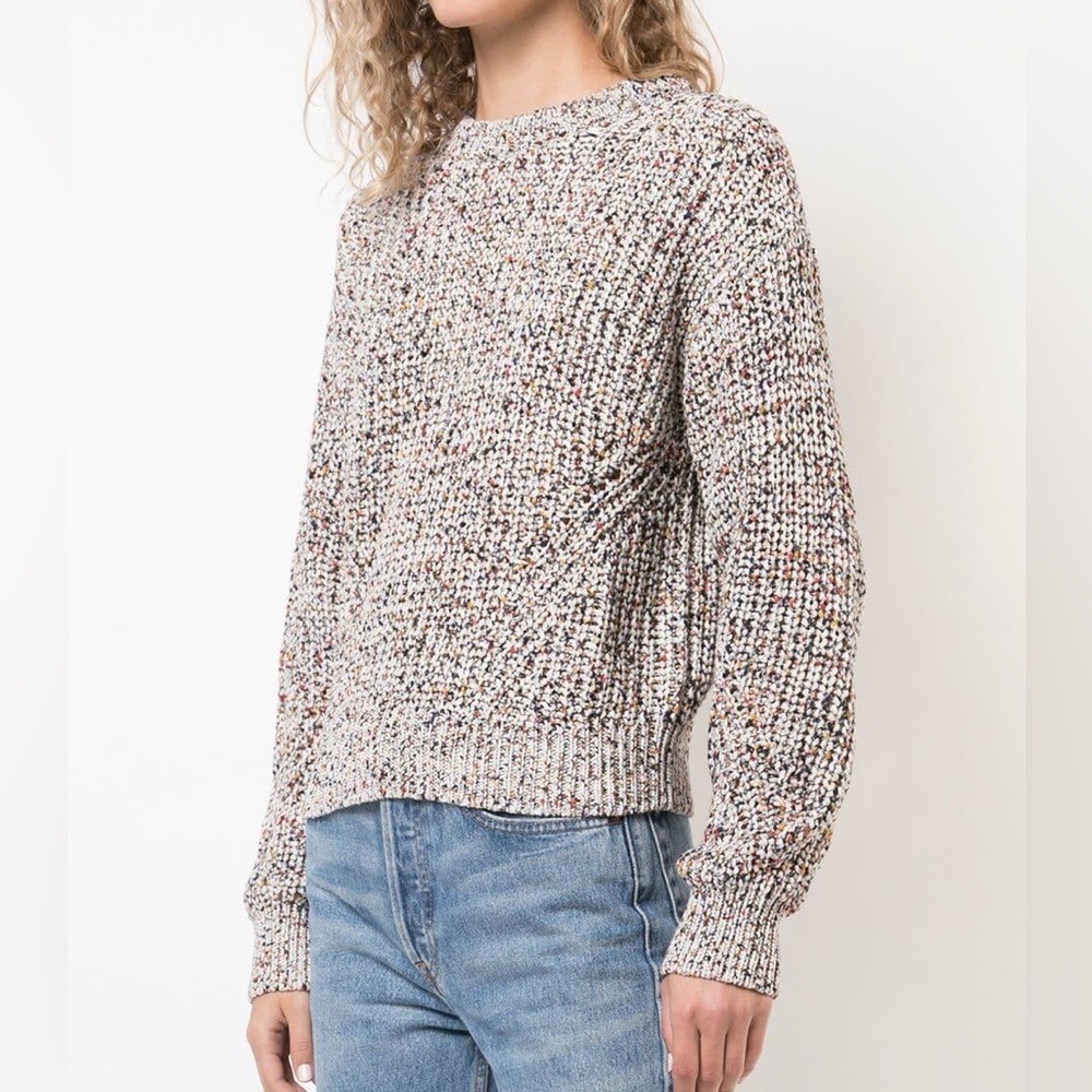 VERONICA BEARD Ryce Rainbow Speckled Knit Crewneck Sweater Size XS